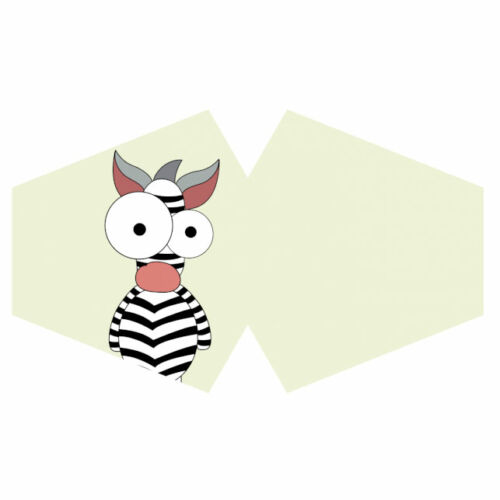 Mosható maszk - Bolondos Zebra (Gyermek méret)