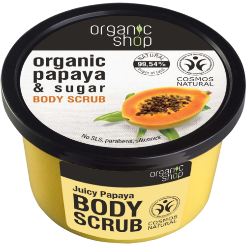 Organic Shop Papaya és Sugar cukros testradír 250 ml
