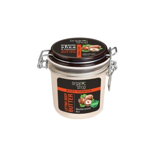 Organic Shop Bőrfeszesítő testvaj "Mediterrán mogyoró" 350 ml